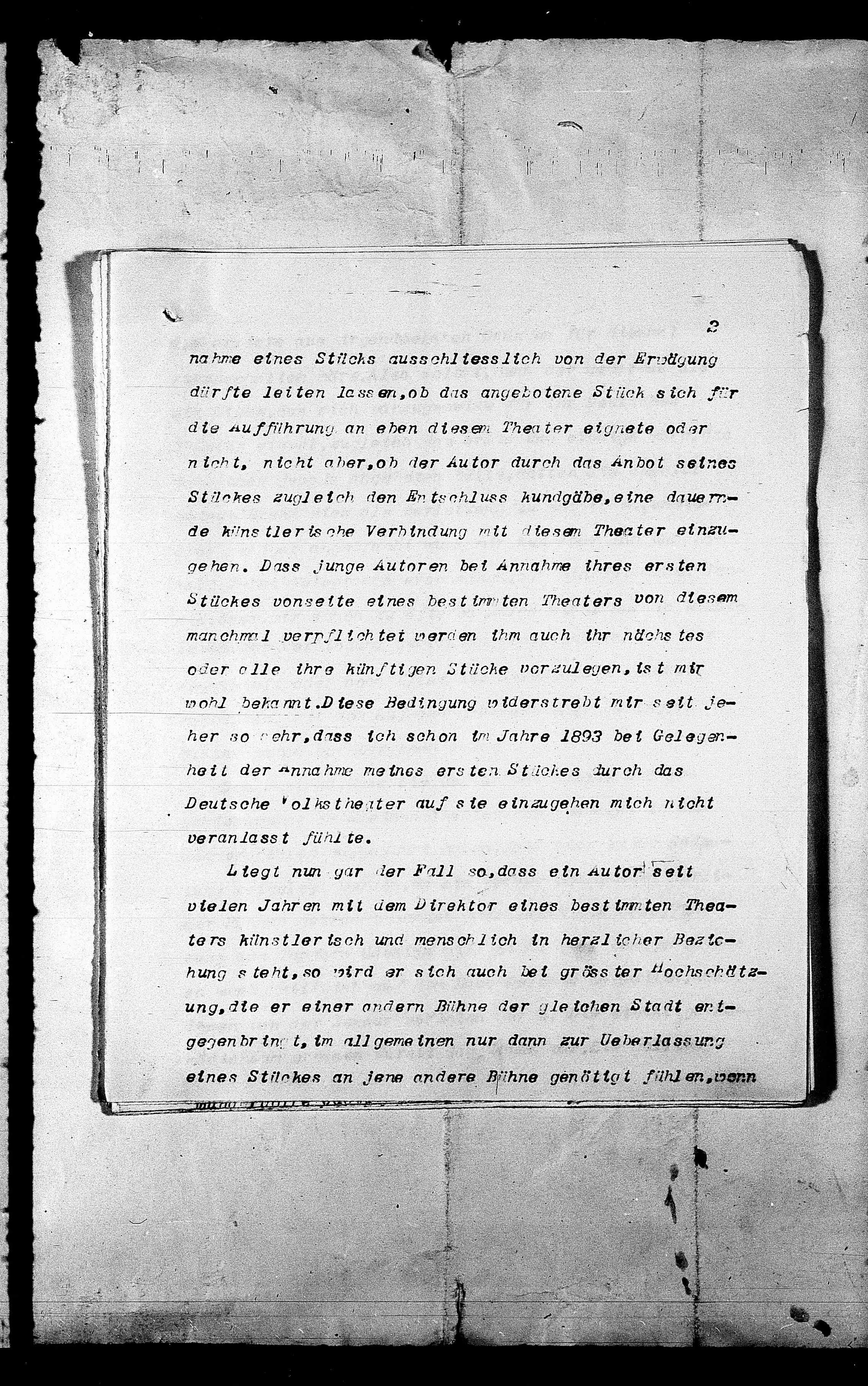 Vorschaubild für Korrespondenz mit Max Reinhardt und dem Deutschen Theater (Kahane, R Metzl), Seite 93