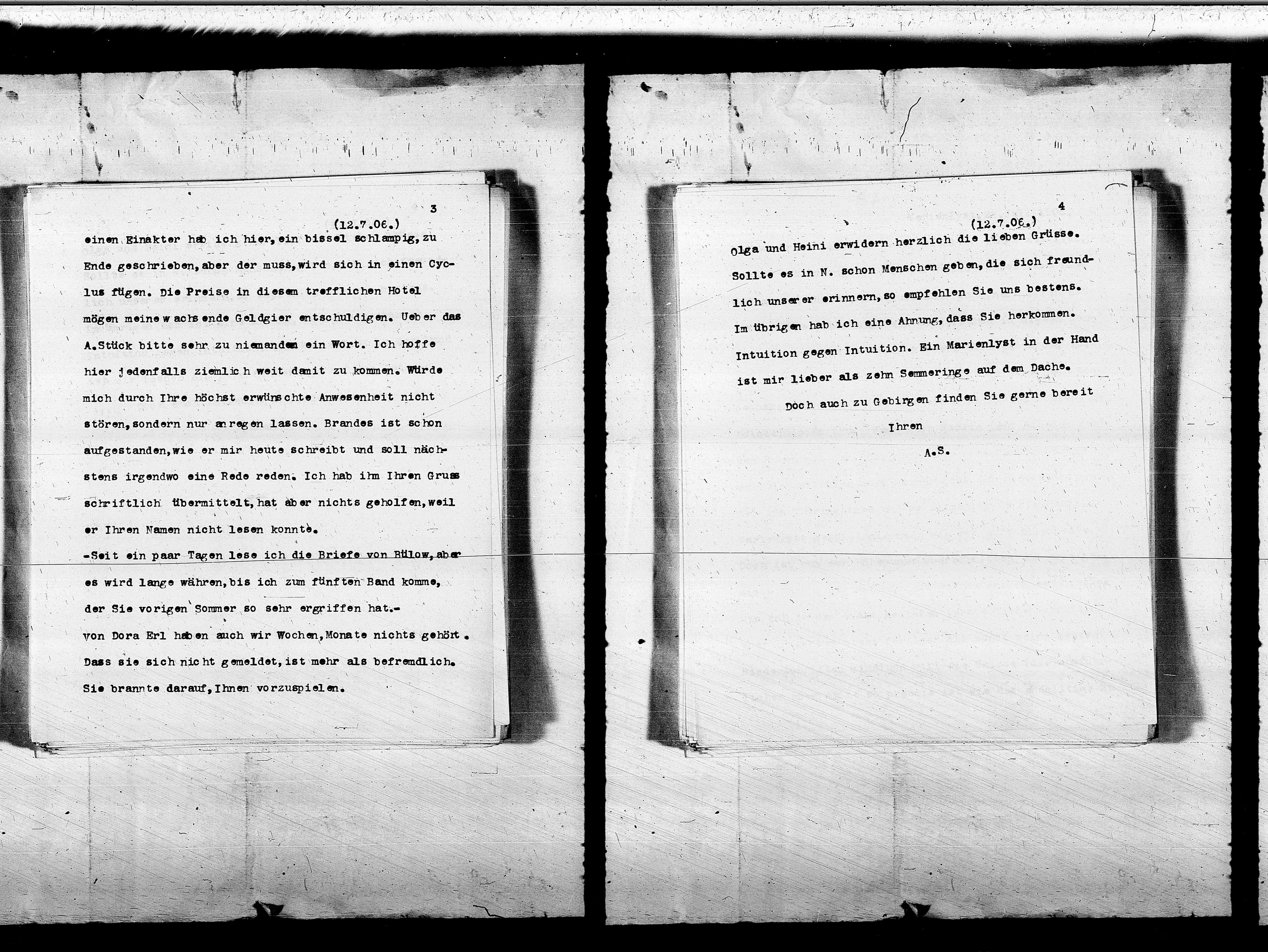 Vorschaubild für Brahm, Otto 2 AS an Brahm, Abschrift, (cont), Seite 12