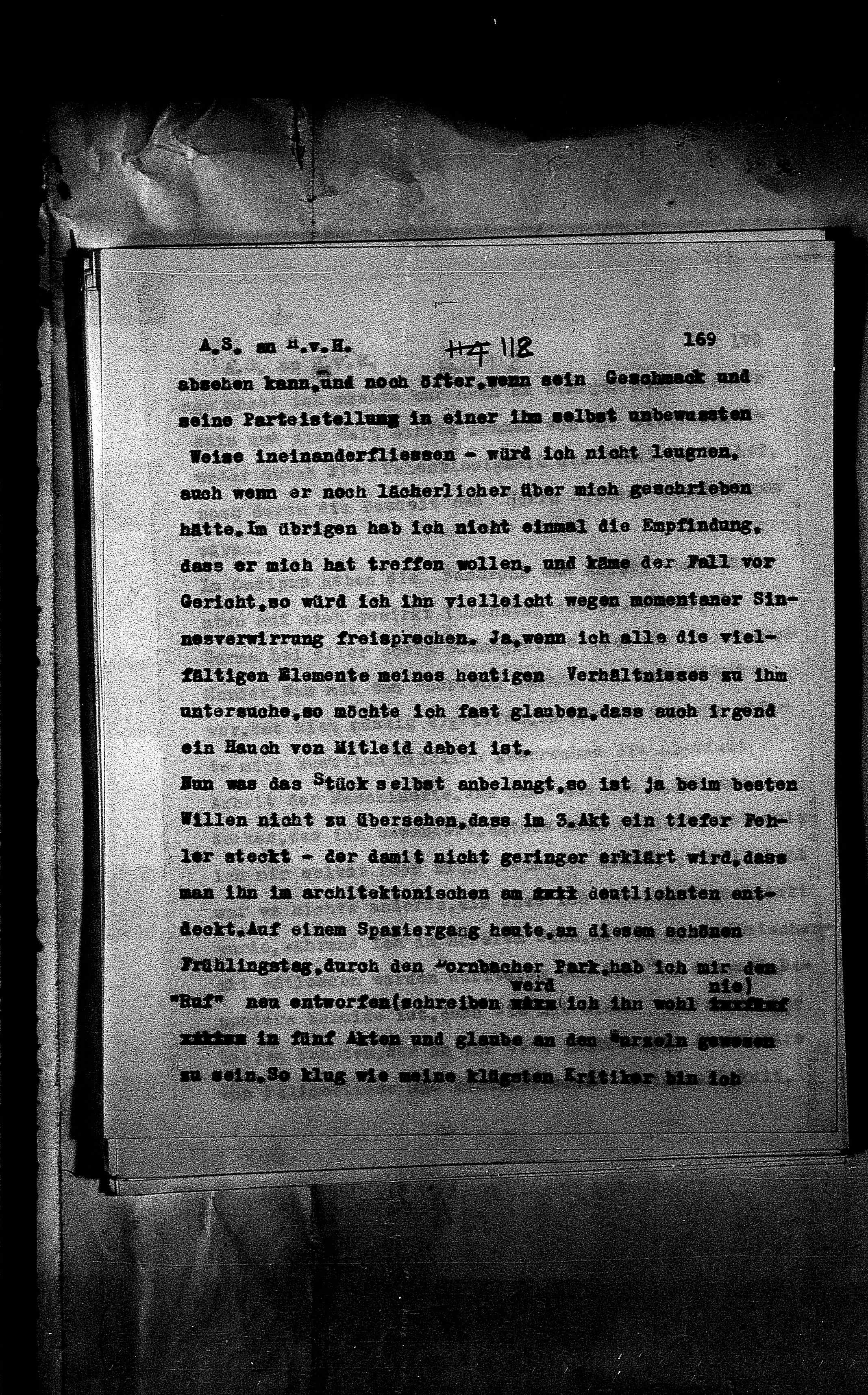 Vorschaubild für Hofmannsthal, Hugo von_AS an HvH Abschrift, HvH an AS, Originale (Mikrofilm 38), Seite 175