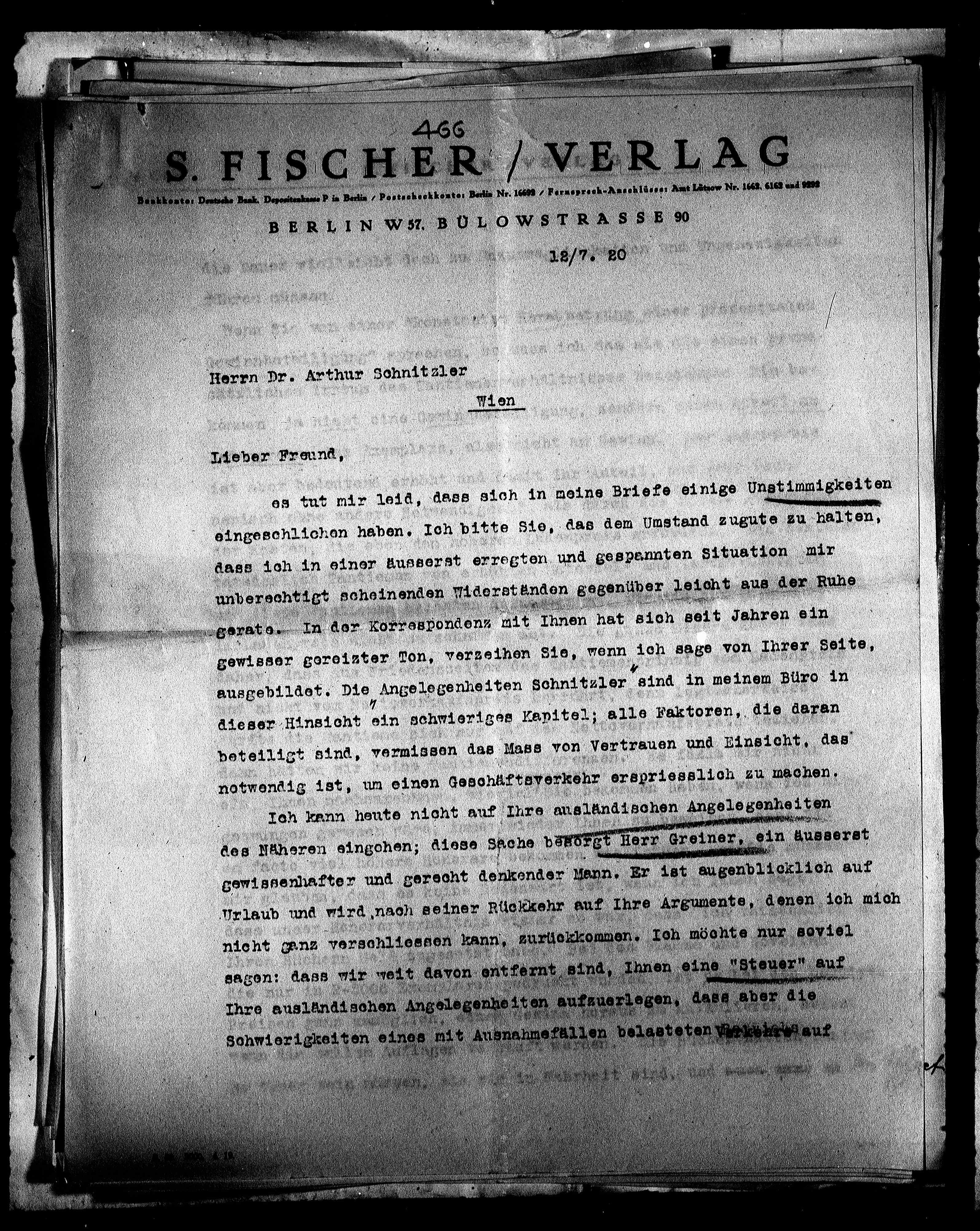 Vorschaubild für Fischer, Salomo_SF an AS 1915-1930 Originale, Seite 283