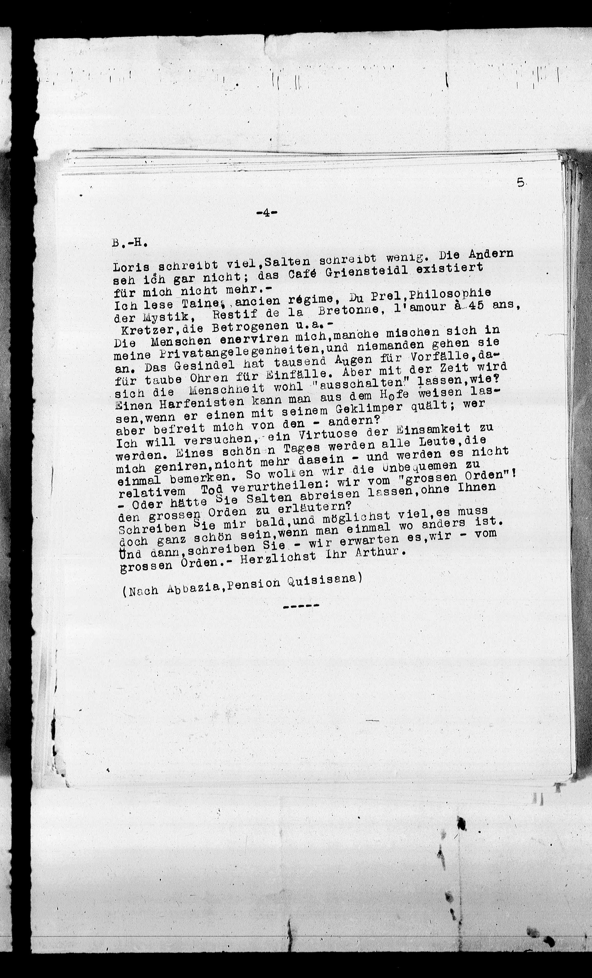 Vorschaubild für Beer-Hofmann, Richard_8.1 Abschrift AS an BH, Seite 7
