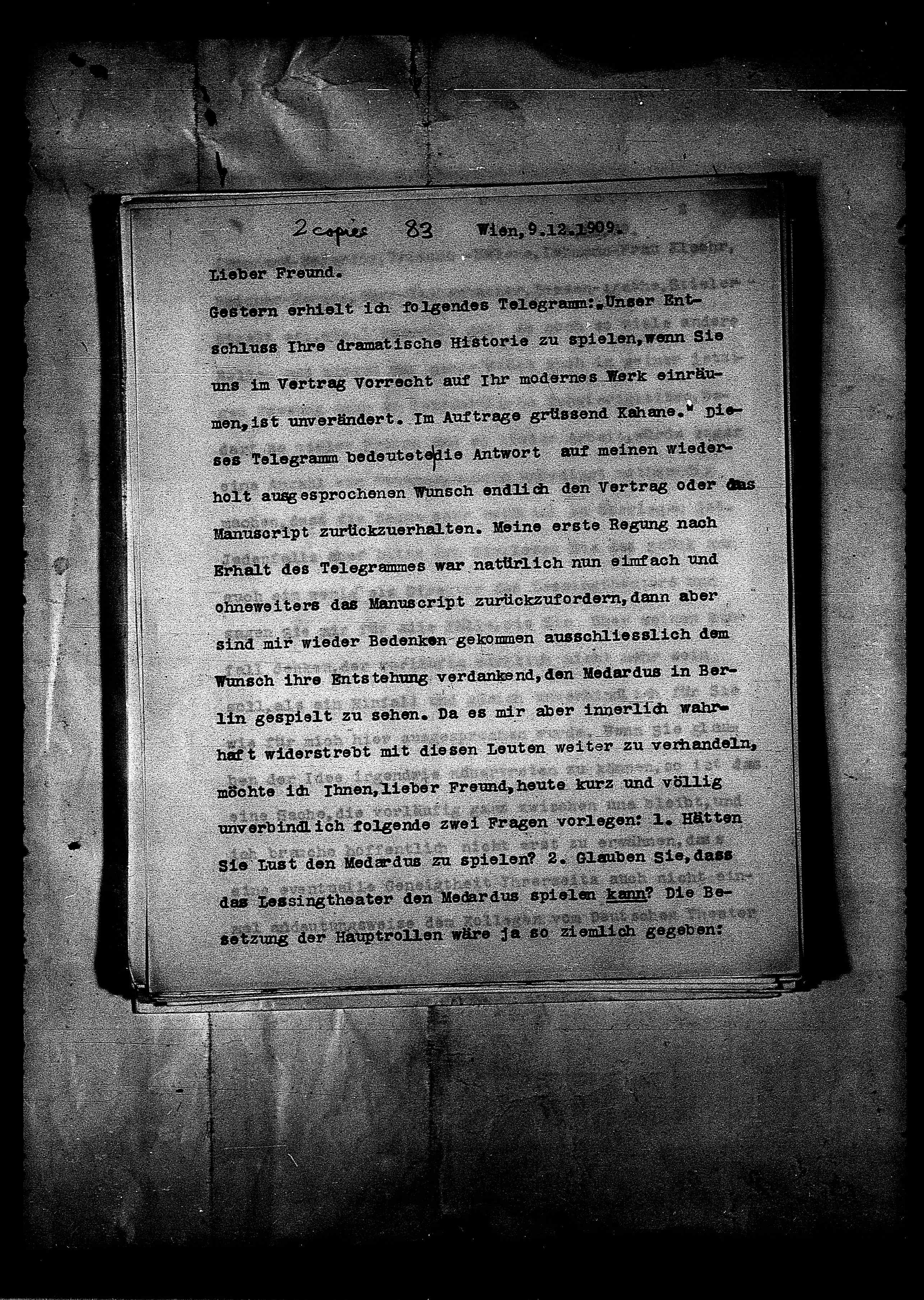 Vorschaubild für Brahm, Otto AS an Brahm, Abschrift (Mikrofilm 37), Seite 68