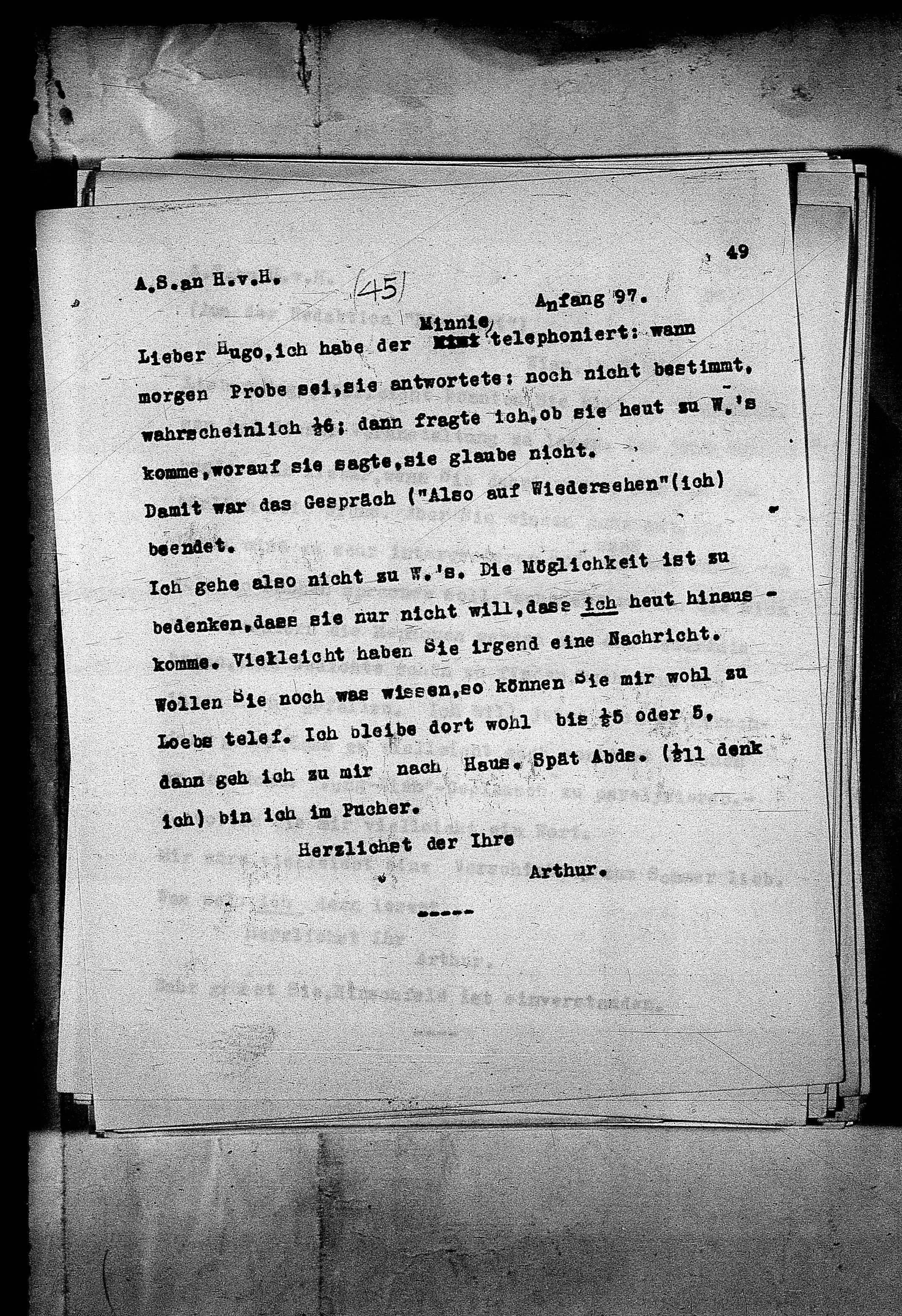 Vorschaubild für Hofmannsthal, Hugo von_AS an HvH Abschrift, HvH an AS, Originale (Mikrofilm 38), Seite 52
