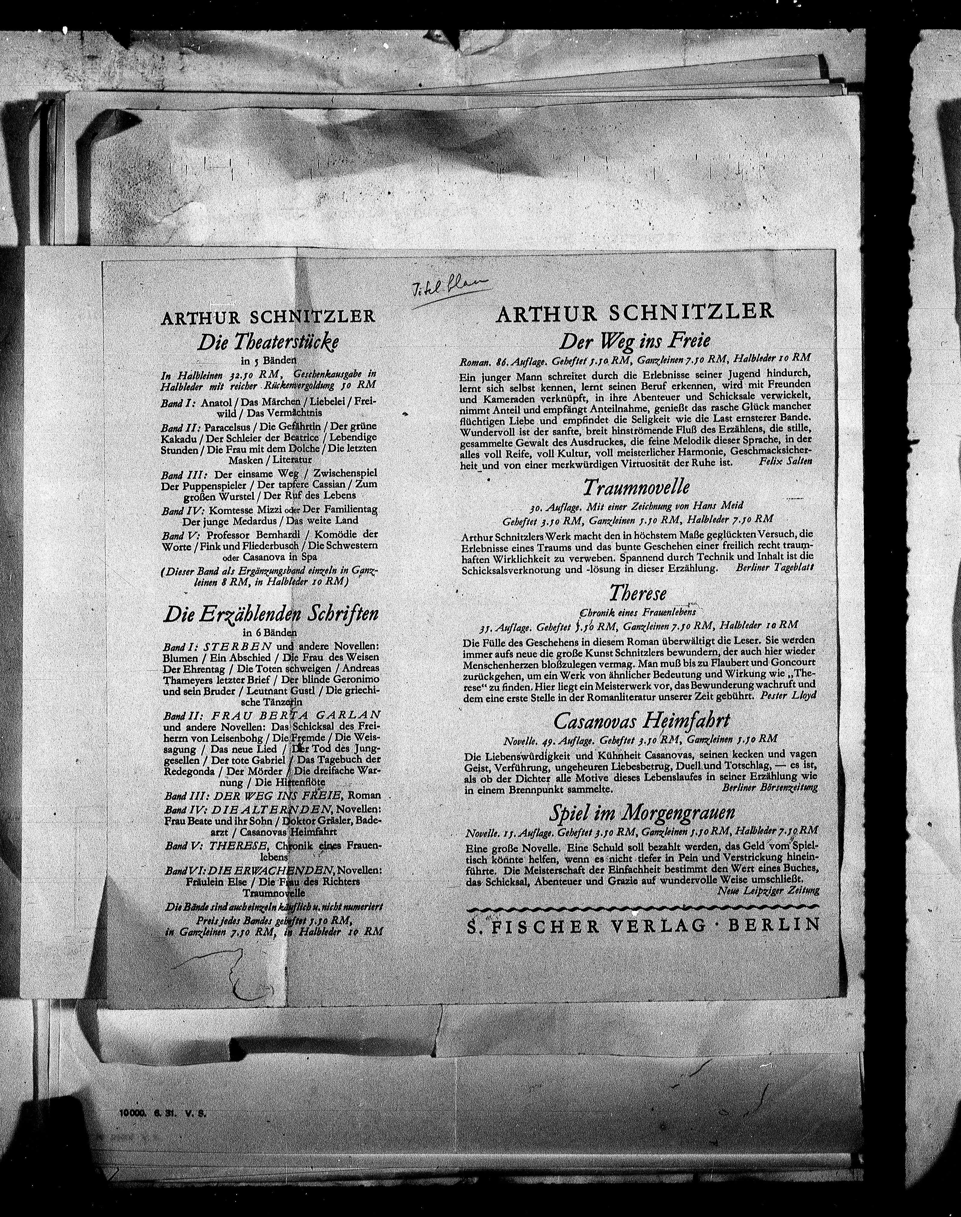 Vorschaubild für Fischer, Salomo_SF an AS 1930–1931 Originale, Seite 159
