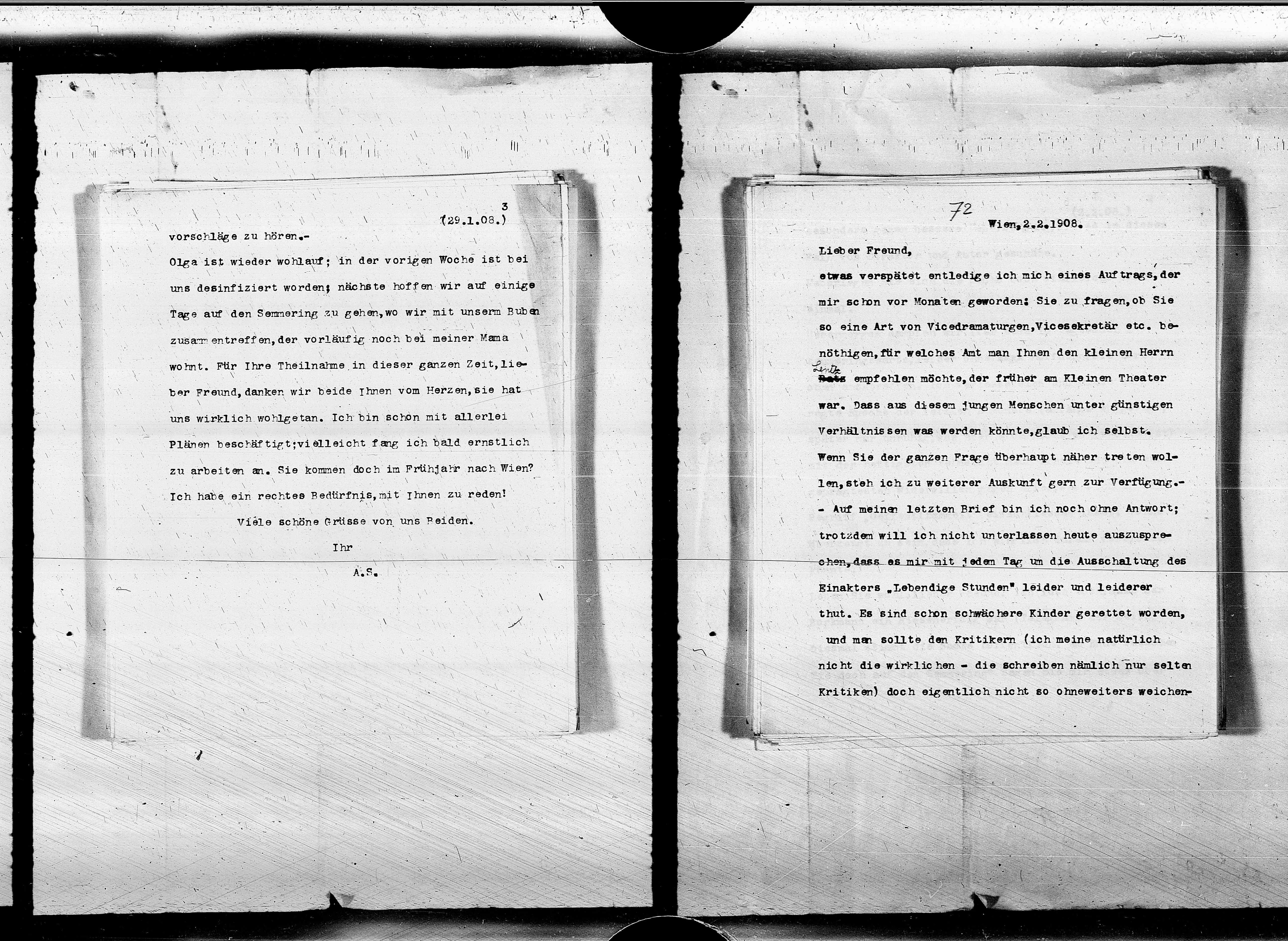 Vorschaubild für Brahm, Otto 2 AS an Brahm, Abschrift, (cont), Seite 19