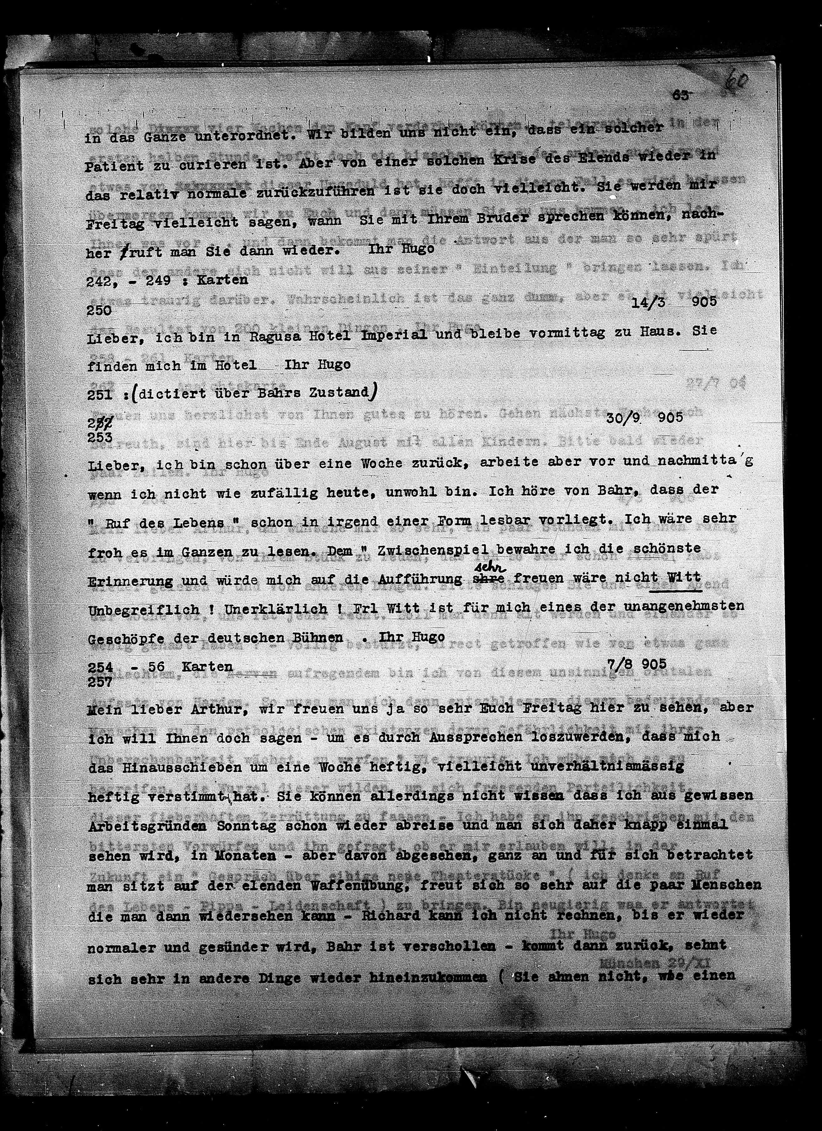 Vorschaubild für Hofmannsthal, Hugo von_3 an AS, Abschrift, Seite 69