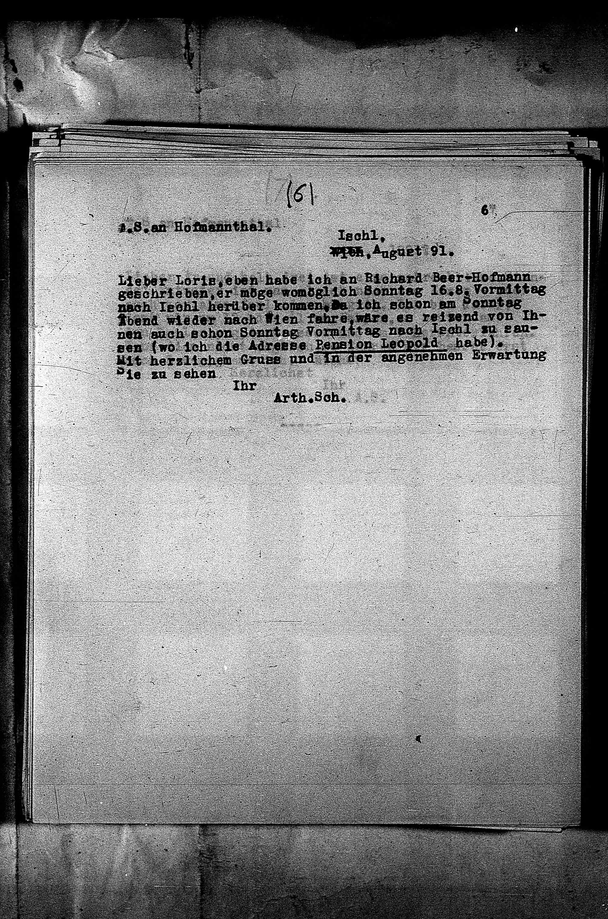 Vorschaubild für Hofmannsthal, Hugo von_AS an HvH Abschrift, HvH an AS, Originale (Mikrofilm 38), Seite 9