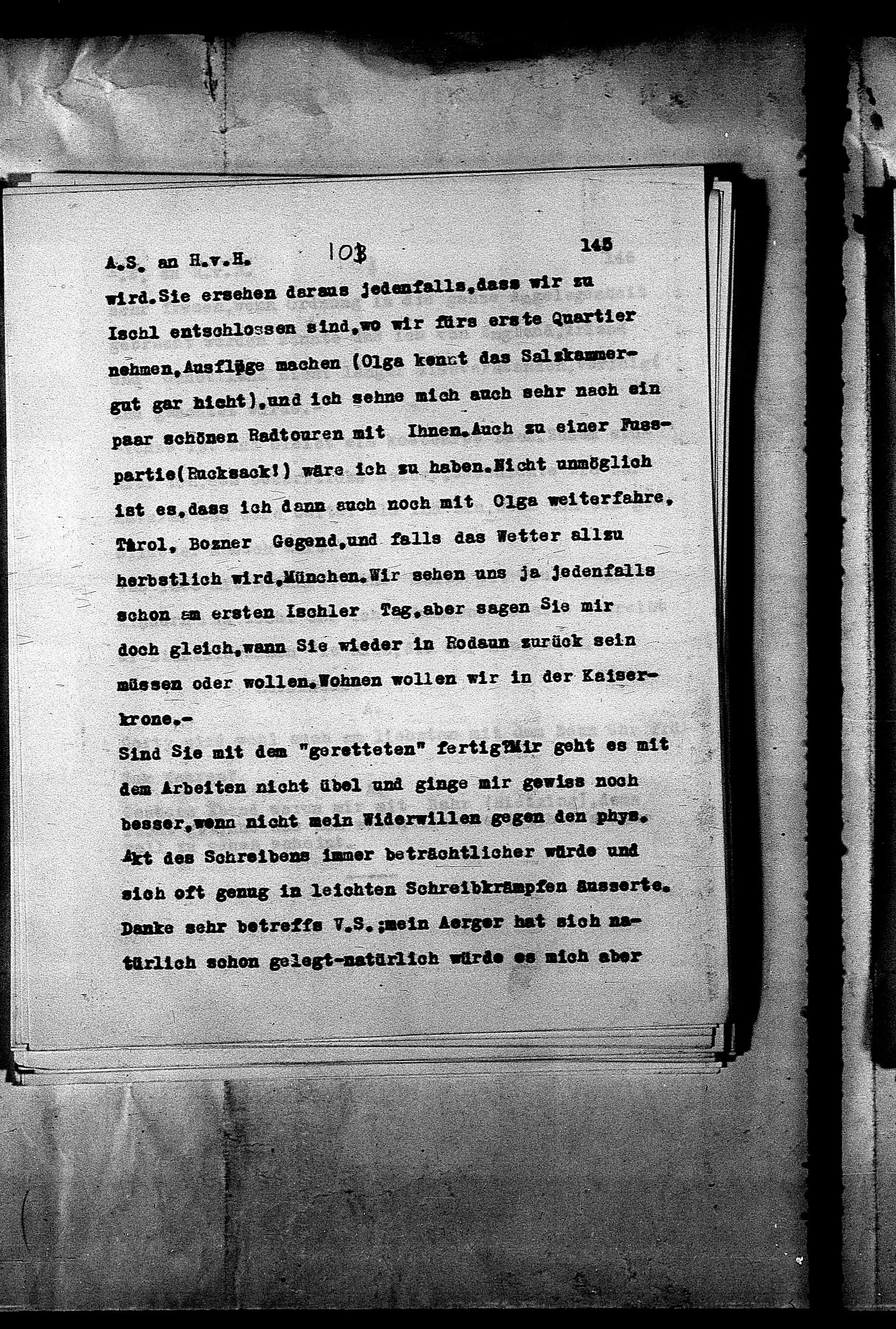Vorschaubild für Hofmannsthal, Hugo von_AS an HvH Abschrift, HvH an AS, Originale (Mikrofilm 38), Seite 151