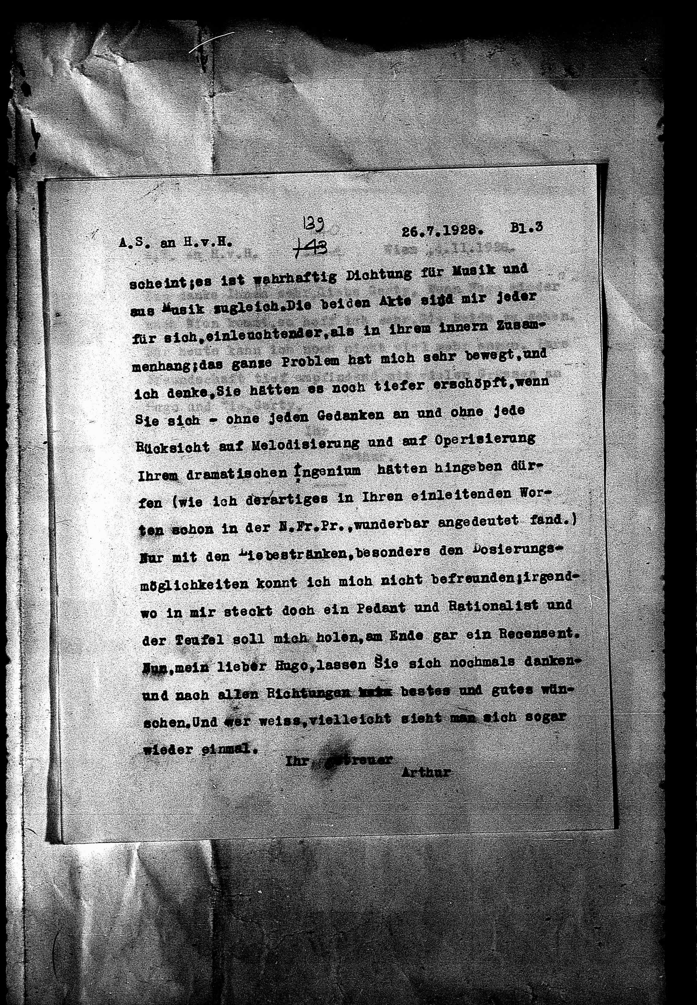 Vorschaubild für Hofmannsthal, Hugo von_AS an HvH Abschrift, HvH an AS, Originale (Mikrofilm 38), Seite 220