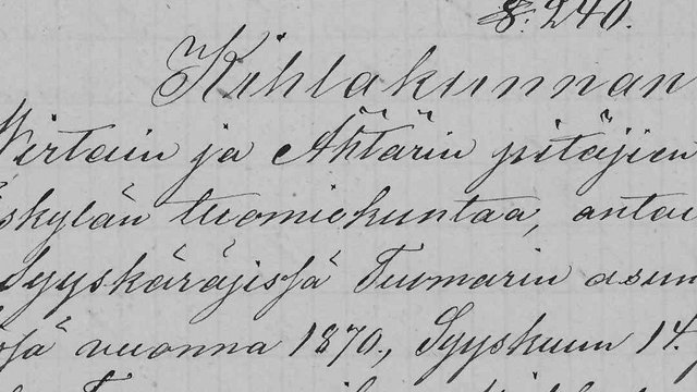 Court Records from Finland (1870 and 1885)