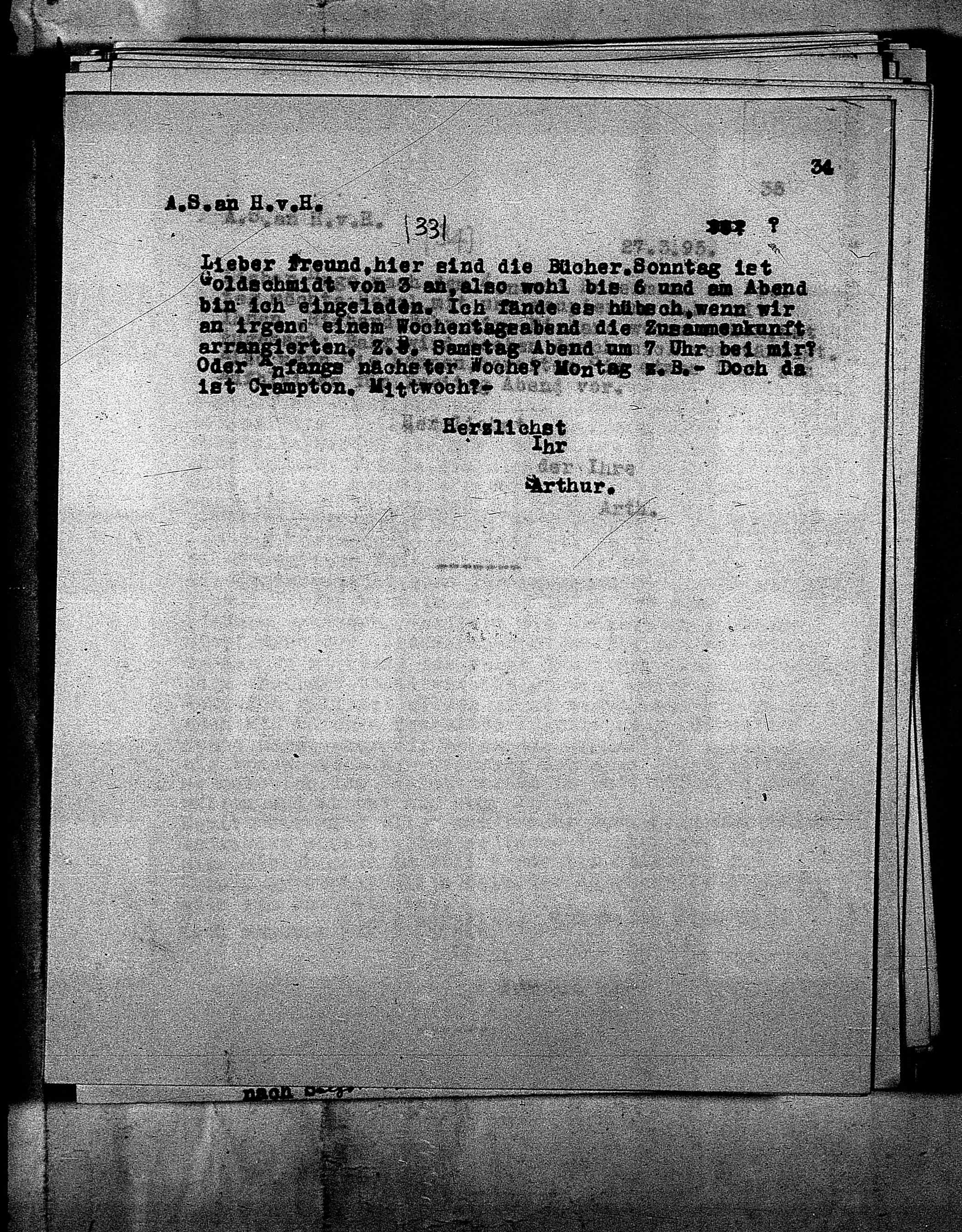 Vorschaubild für Hofmannsthal, Hugo von_AS an HvH Abschrift, HvH an AS, Originale (Mikrofilm 38), Seite 37