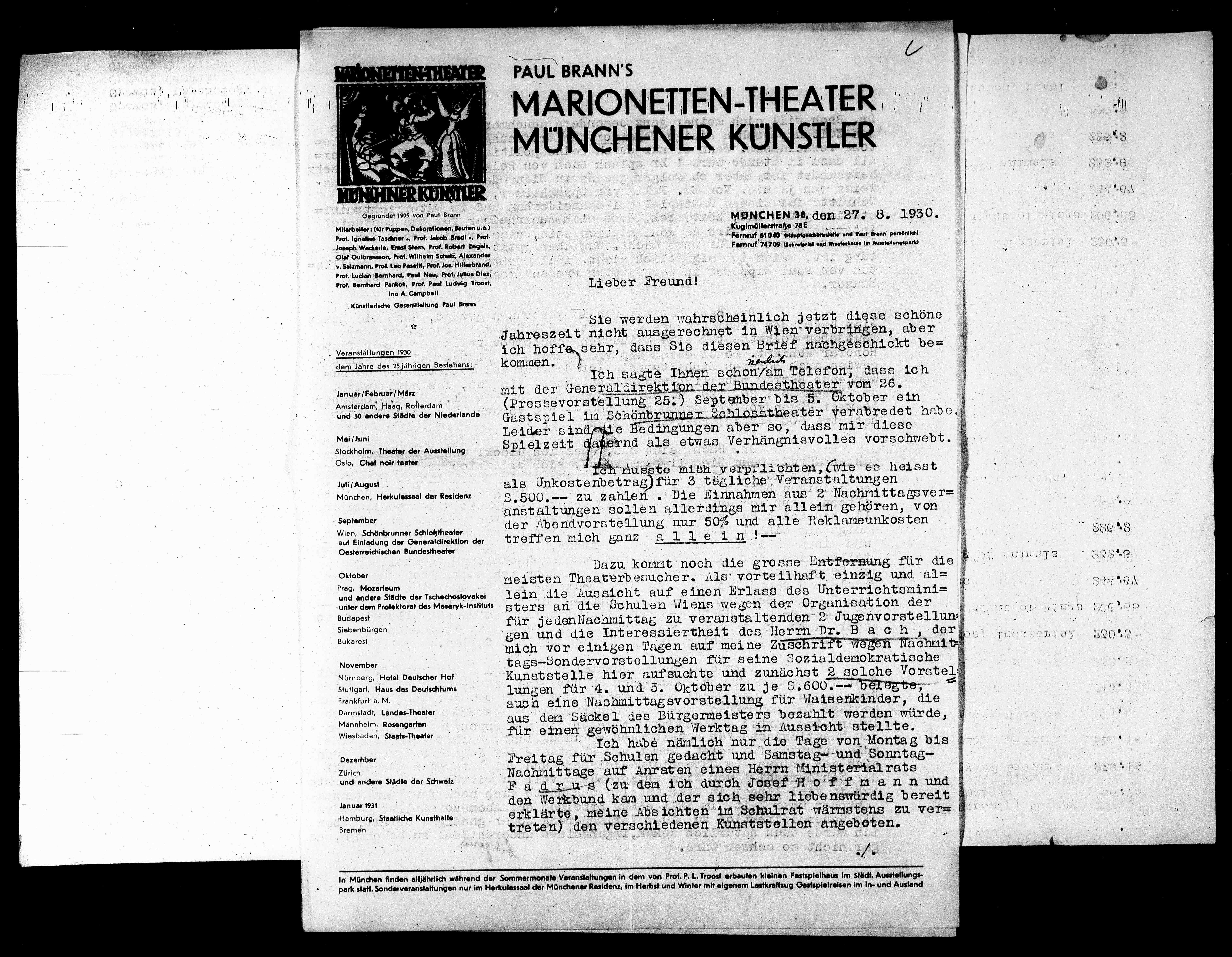 Vorschaubild für Brann, Paul (Marionettentheater) Rechte bis 2026, Seite 9