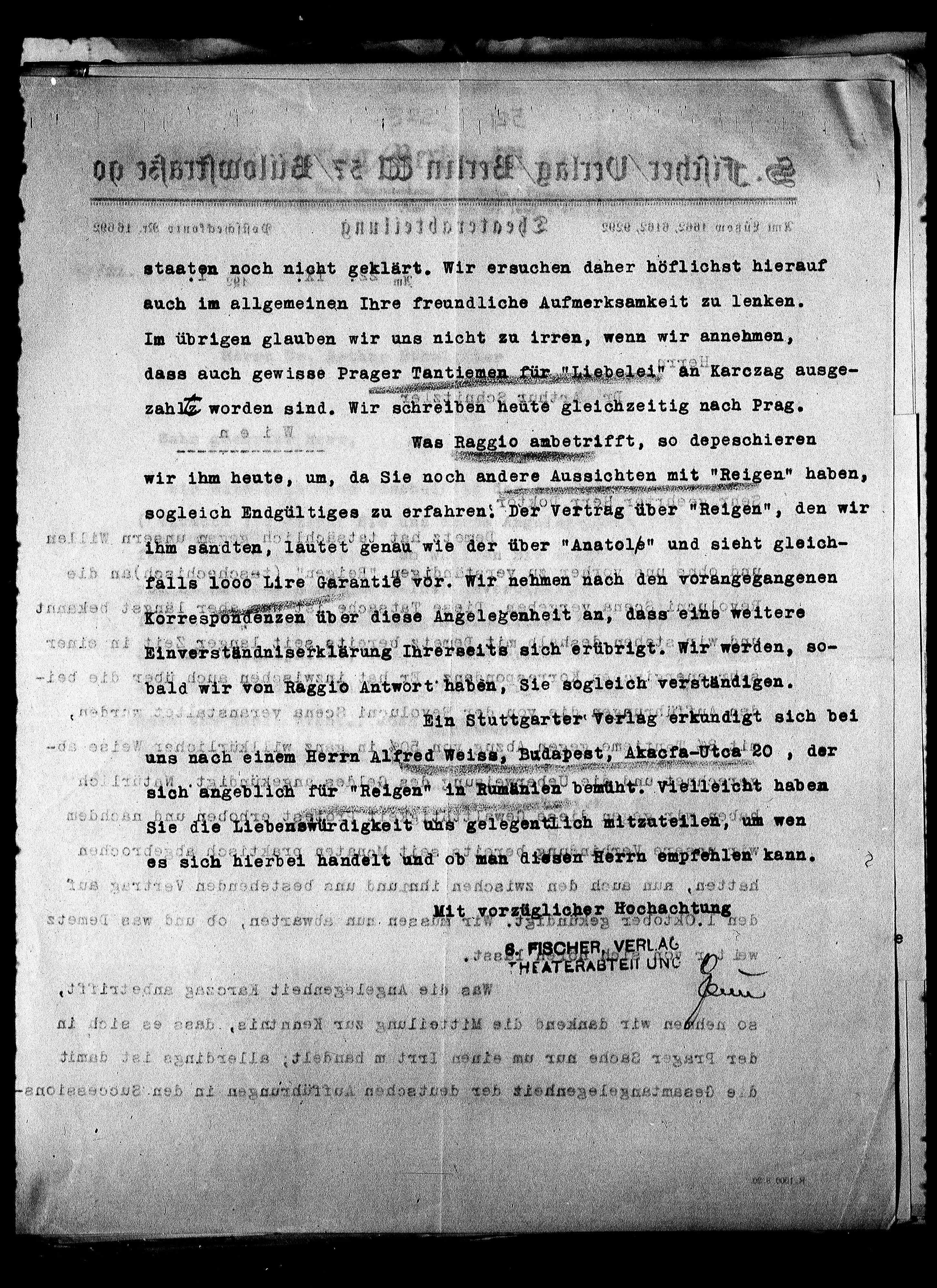 Vorschaubild für Fischer, Salomo_SF an AS 1915-1930 Originale, Seite 422