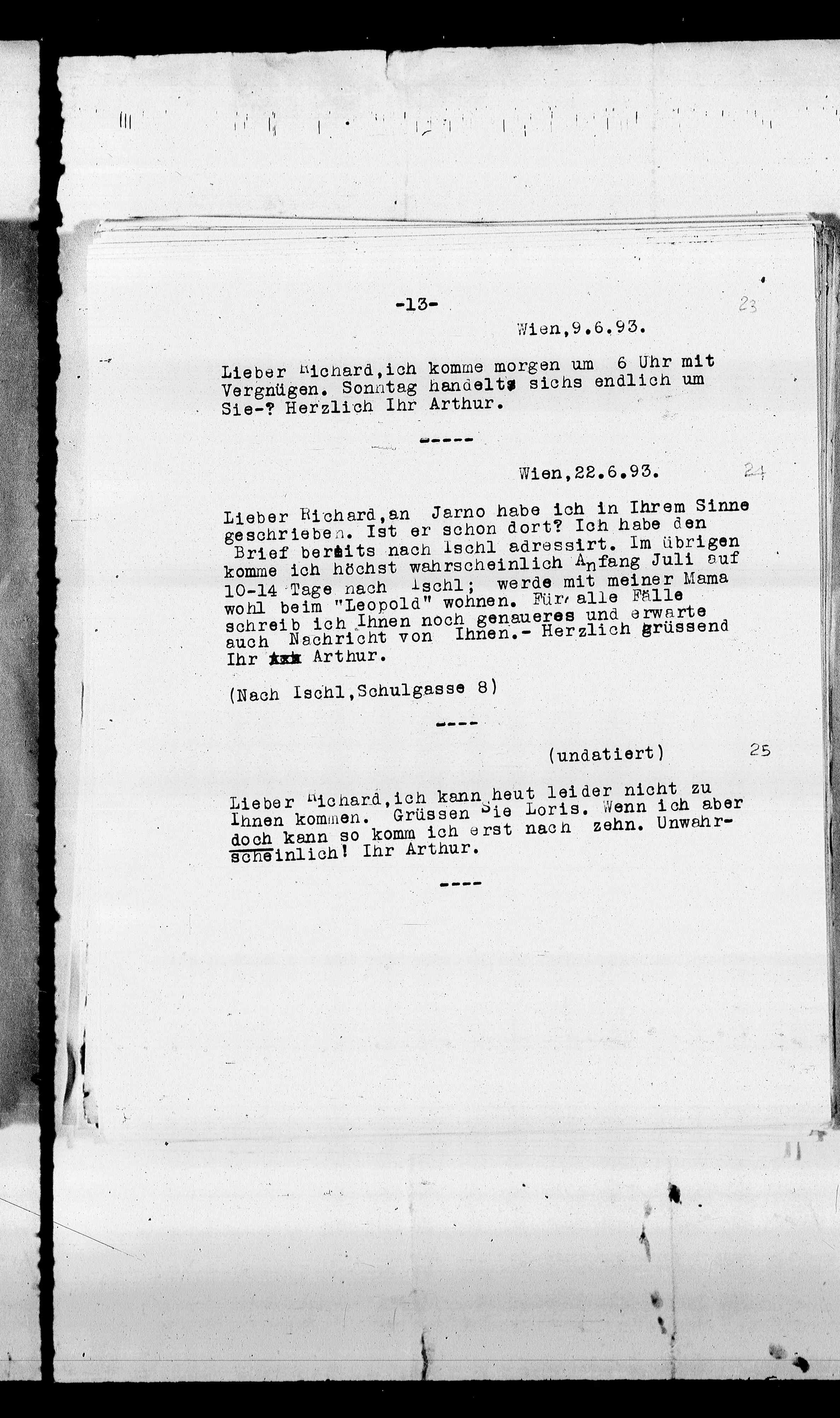 Vorschaubild für Beer-Hofmann, Richard_8.1 Abschrift AS an BH, Seite 17